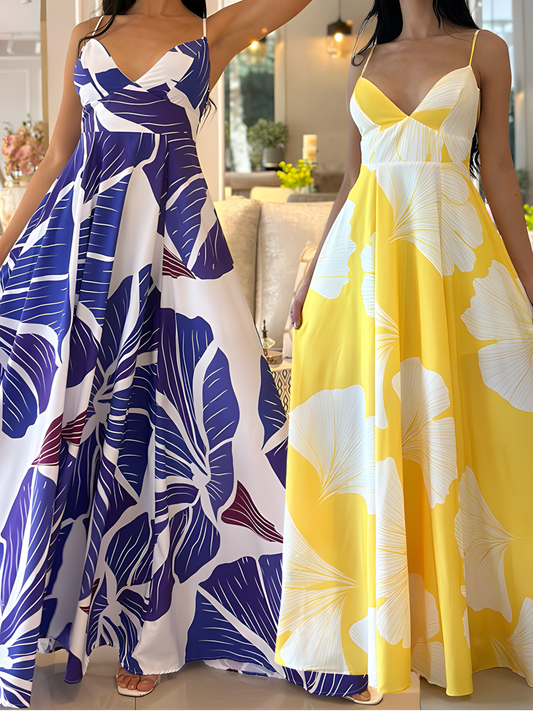 Floral Print Slip Maxi Dress