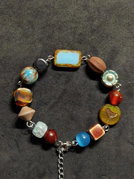 Music Album Colour Matching Beaded Bracelet