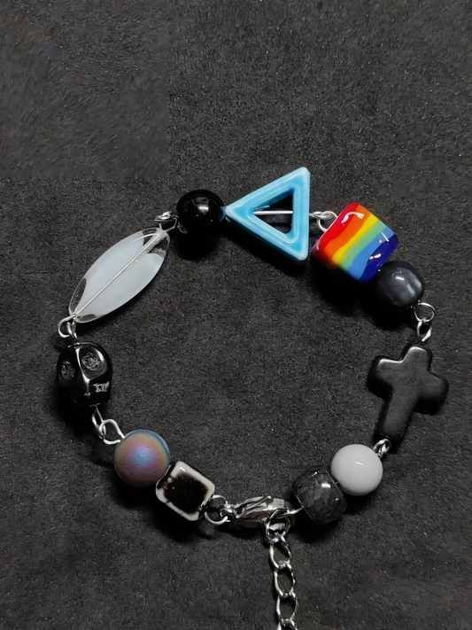 Music Album Colour Matching Beaded Bracelet