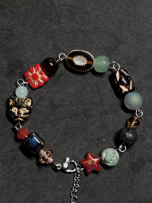 Music Album Colour Matching Beaded Bracelet