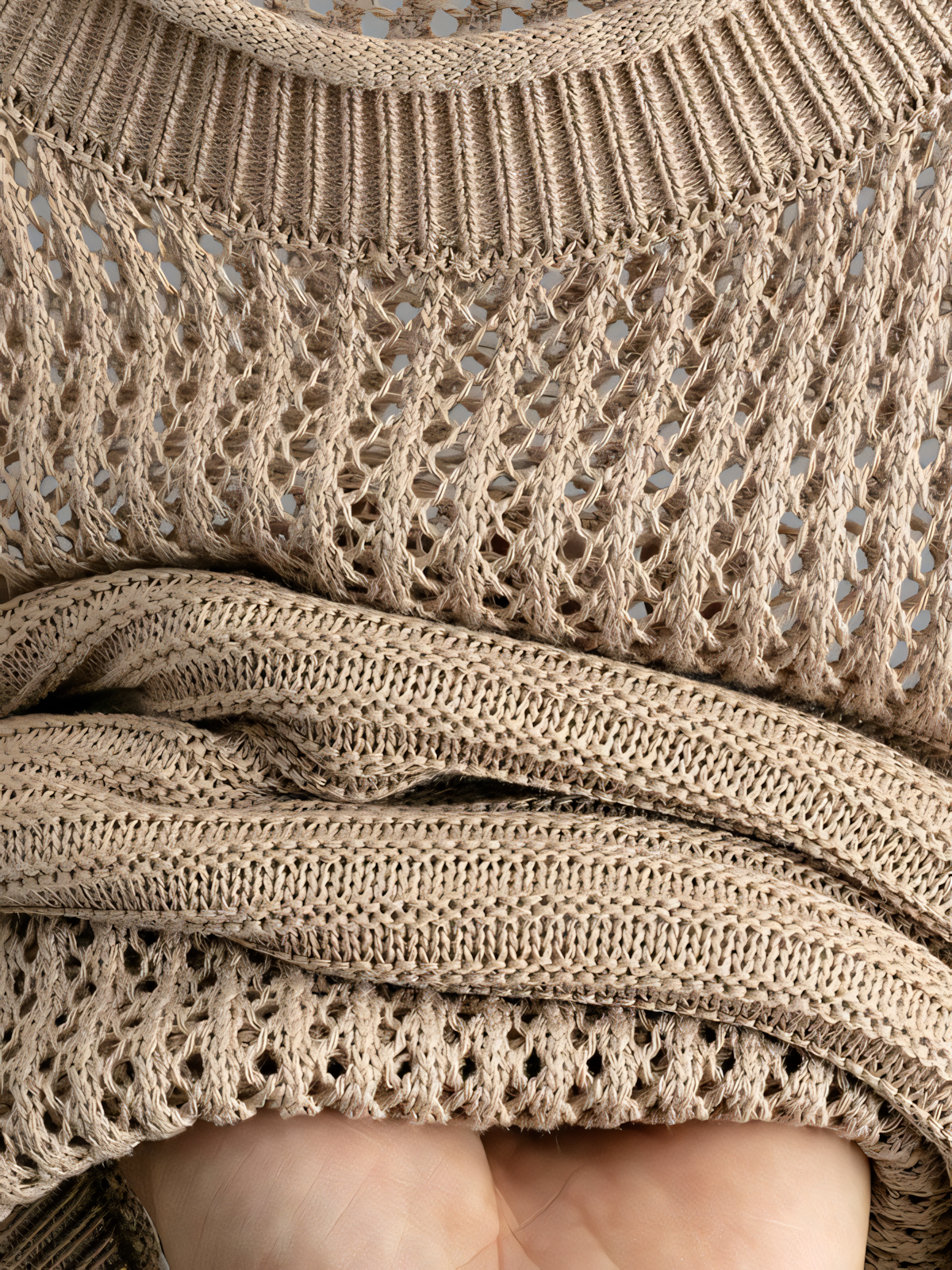 Knit Slit Half Body Skirt Two Piece