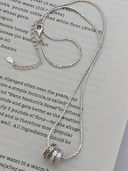 Rainbow Circle Necklace