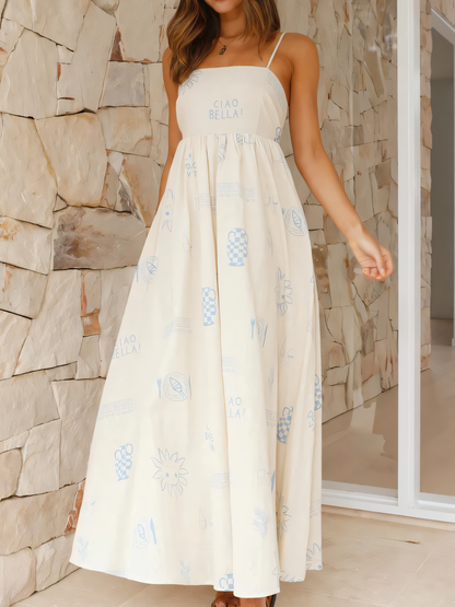 Back Cutout Halter Maxi Dress
