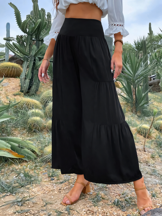 High-waisted Loose-fitting Pants
