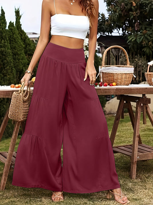 High-waisted Loose-fitting Pants