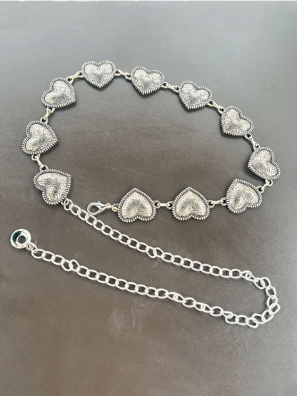 Vintage Aged Heart Belt