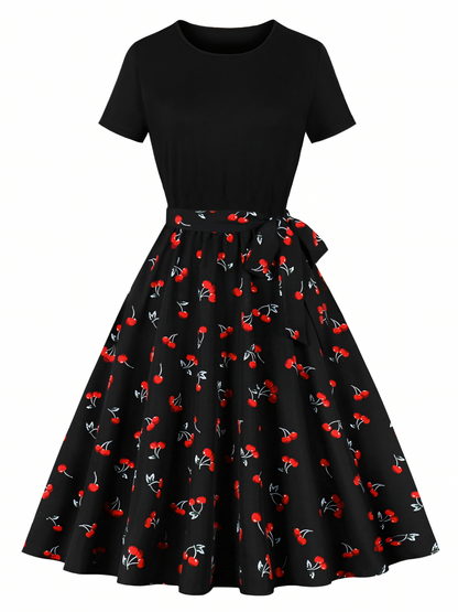 Cherry Vintage Midi Dress