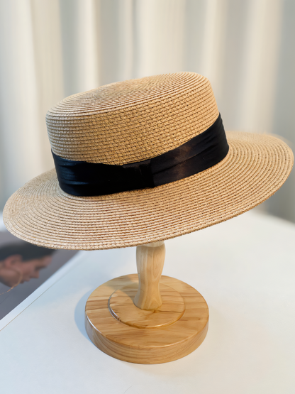 Straw Ribbon Beach Hat