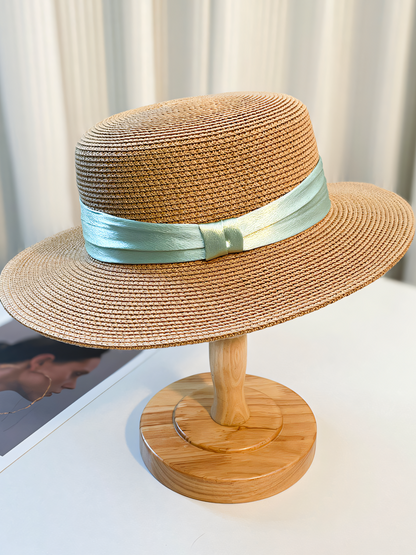Straw Ribbon Beach Hat