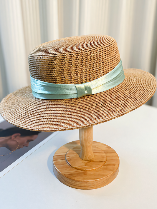 Straw Ribbon Beach Hat