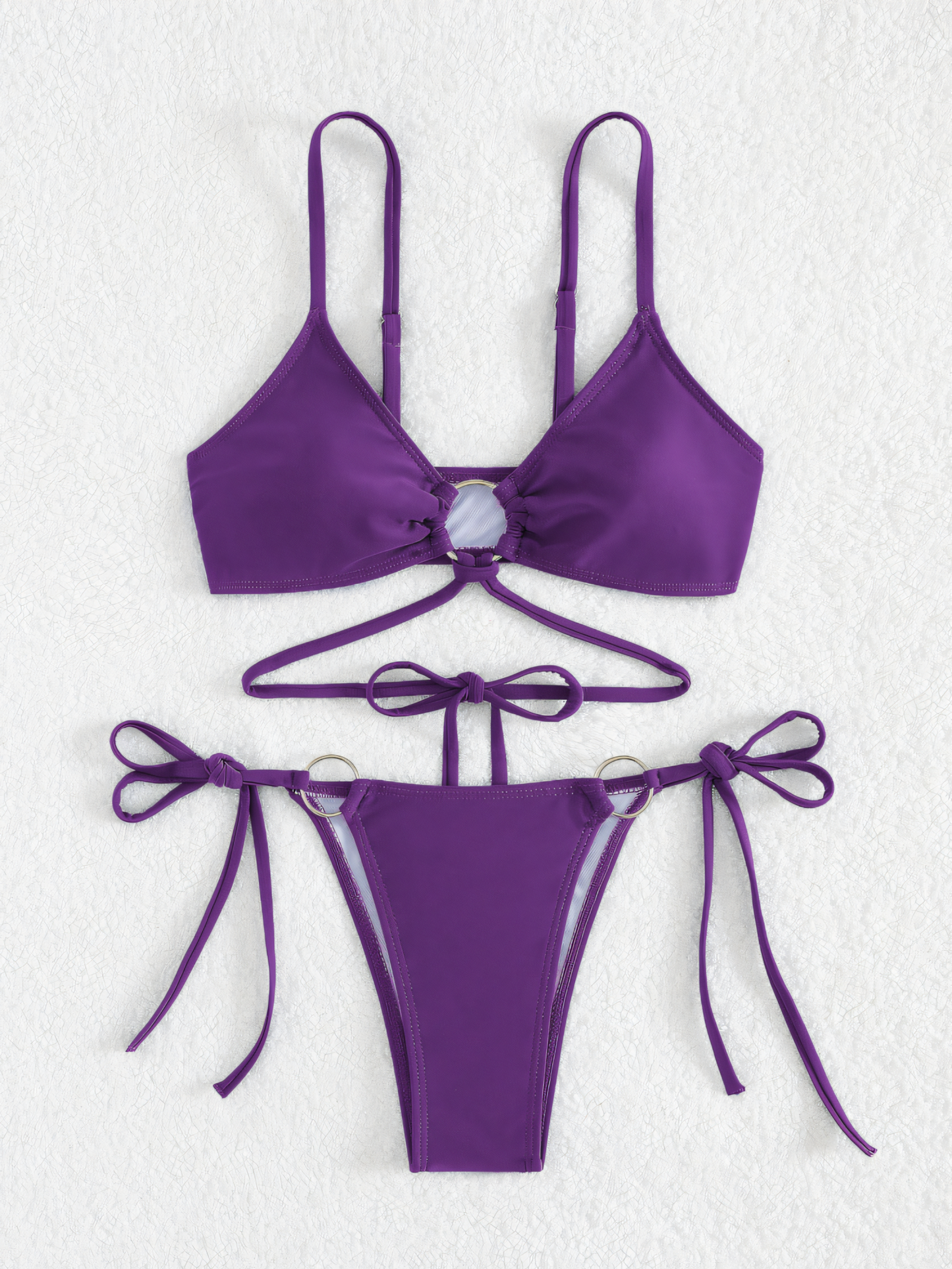 Sexy Solid Color Bikini