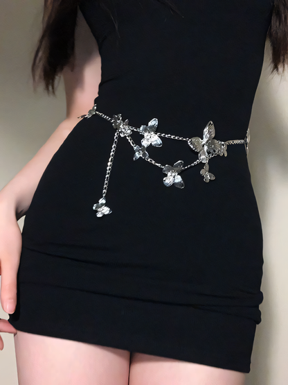 Vintage Metal Butterfly Belt
