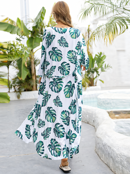 Banana Leaf Cardigan Beach Cover-up